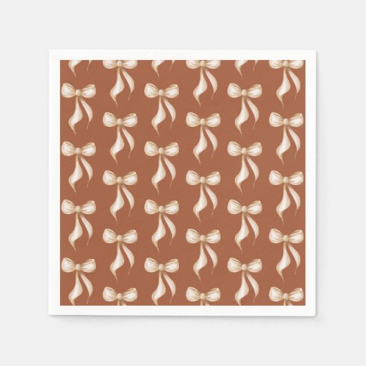 Sie bindet das Brautparty des Knot-Bow-Musters Serviette (Vorderseite)