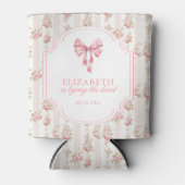 Sie bindet das Brautparty des "Knot Coquette Bow" Dosenkühler (Vorderseite)