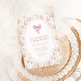 Sie bindet das Brautparty des "Knot Coquette Bow" Einladung