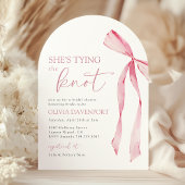 Sie bindet das Brautparty des "Knot Coquette Bow" Einladung