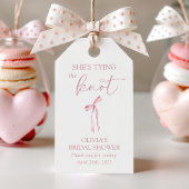 Sie bindet das Brautparty des "Knot Coquette Bow" Geschenkanhänger