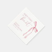 Sie bindet das Brautparty des "Knot Coquette Bow" Serviette (Ecke)