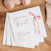 Sie bindet das Brautparty des "Knot Coquette Bow" Serviette