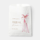 Sie bindet das Brautparty des Knot-Pink-Bows Geschenktütchen (Vorderseite)