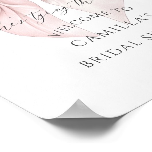 Sie bindet das Brautparty des Knotenbruchs zusamme Poster (Ecke)