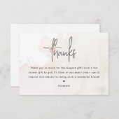 Sie bindet das Brautparty des Knotens an Dankeschö Begleitkarte (Vorne/Hinten)