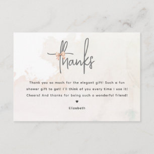 Sie bindet das Brautparty des Knotens an Dankeschö Begleitkarte