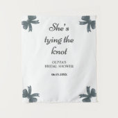 Sie bindet das Brautparty des Knotens an den Hinte Wandteppich (Vorderseite)