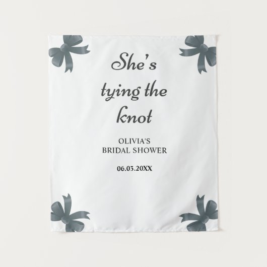 Sie bindet das Brautparty des Knotens an den Hinte Wandteppich (Vorderseite)