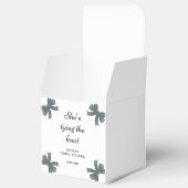 Sie bindet das Brautparty des Knotens Black Bow Geschenkschachtel (Geöffnet)