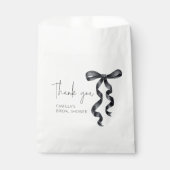 Sie bindet das Brautparty des Knotens Black Bow Geschenktütchen (Vorderseite)