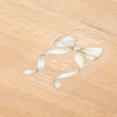 Sie bindet das Brautparty des Knotens Bow Acryleinladungen (Ablage )