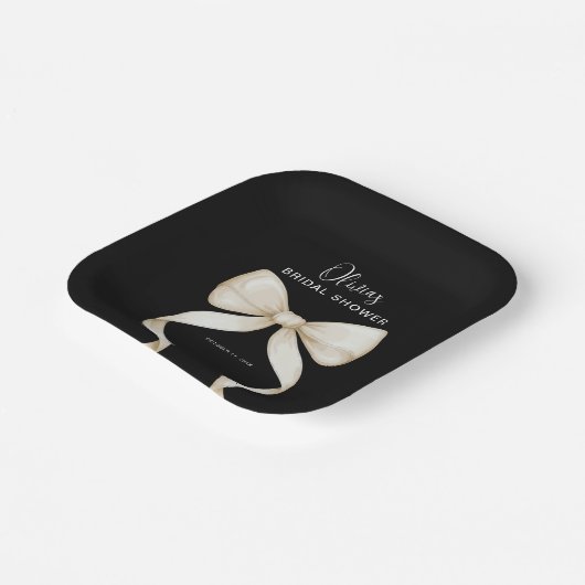 Sie bindet das Brautparty des Knotens Bow Pappteller (Gewinkelt)