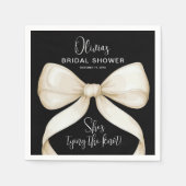 Sie bindet das Brautparty des Knotens Bow Serviette (Vorderseite)