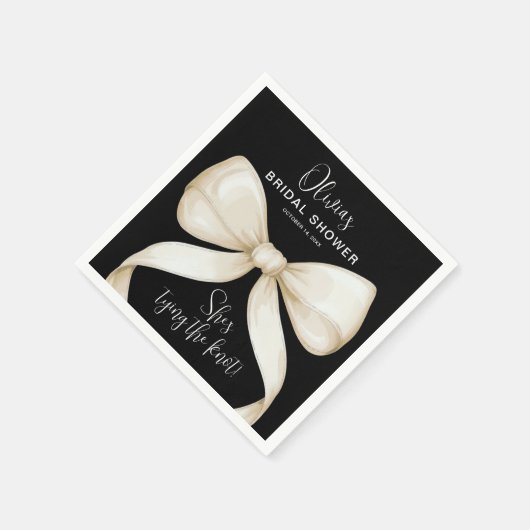 Sie bindet das Brautparty des Knotens Bow Serviette (Ecke)