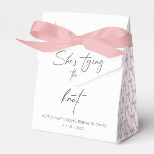 Sie bindet das Brautparty des Knotens Chic Ribbon Geschenkschachtel