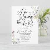 Sie bindet das Brautparty des Knotens Einladung (Stehend Vorderseite)