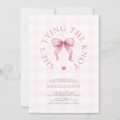 Sie bindet das Brautparty des Knotens Einladung (Vorderseite)