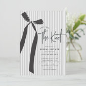 Sie bindet das Brautparty des Knotens Einladung (Stehend Vorderseite)