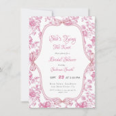 Sie bindet das Brautparty des Knotens Einladung (Vorderseite)