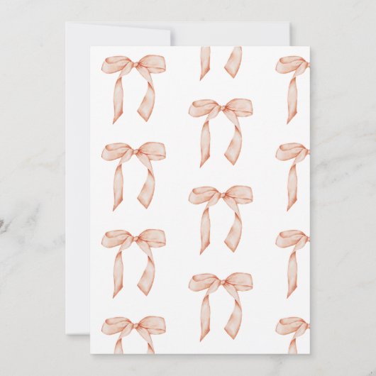 Sie bindet das Brautparty des Knotens Einladung (Rückseite)