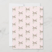 Sie bindet das Brautparty des Knotens Einladung (Rückseite)