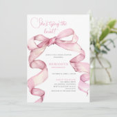 Sie bindet das Brautparty des Knotens Einladung (Stehend Vorderseite)