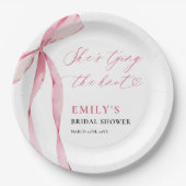 Sie bindet das Brautparty des Knotens Pappteller (Vorderseite)