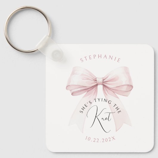 Sie bindet das Brautparty des Knotens Schlüsselanhänger (Vorderseite)