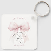 Sie bindet das Brautparty des Knotens Schlüsselanhänger (Rückseite)