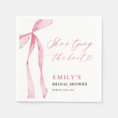 Sie bindet das Brautparty des Knotens Serviette (Vorderseite)