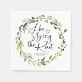 Sie bindet das Brautparty des Knotens Serviette (Vorderseite)