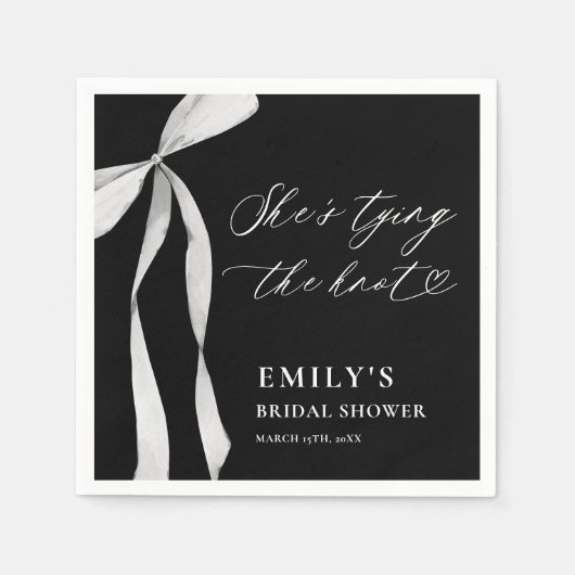 Sie bindet das Brautparty des Knotens Serviette (Vorderseite)