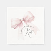 Sie bindet das Brautparty des Knotens Serviette (Vorderseite)