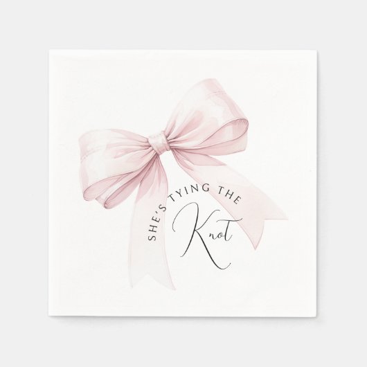 Sie bindet das Brautparty des Knotens Serviette (Vorderseite)