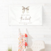 Sie bindet das Brautparty des weißen Bowes. Banner (Insitu)