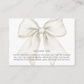 Sie bindet das Brautparty des weißen Knoten Begleitkarte (Vorderseite)