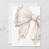 Sie bindet das Brautparty des weißen Knoten Einladung (Rückseite)