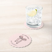 Sie bindet das Brautparty des weißen, rosafarbenen Untersetzer (Vor Ort)