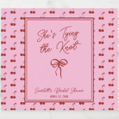 Sie bindet das Brautparty von Knot Cherry Schaumweinetikett