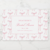 Sie bindet das knöchelblaue Brautparty Schaumweinetikett (Einzelnes Label)