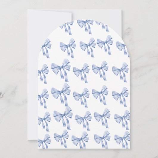 Sie bindet das knochenblaue Brautparty Einladung (Rückseite)