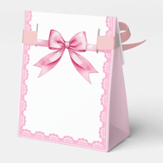 Sie bindet das knochenrosa Brautparty an Geschenkschachtel (Rückseite)