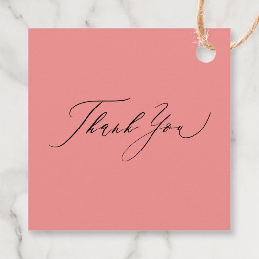 Sie bindet das knochenrosa Brautparty Geschenkanhänger (Rückseite)