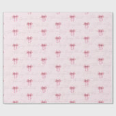 Sie bindet das knochenrosa Brautparty Geschenkpapier (Flach)