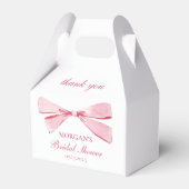 Sie bindet das knochenrosa Brautparty Geschenkschachtel (Vorderseite)