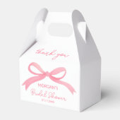 Sie bindet das knochenrosa Brautparty Geschenkschachtel (Vorderseite)