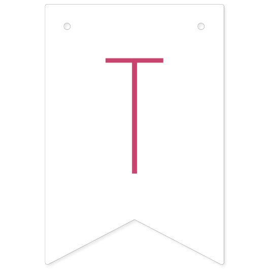 Sie bindet das knospenrosa Brautparty an Wimpelkette (Zweite Fahne)