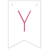 Sie bindet das knospenrosa Brautparty an Wimpelkette (Dritte Fahne)