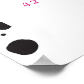 Sie bindet das "Knot-Brautparty-Begrüßungszeichen" Poster (Ecke)